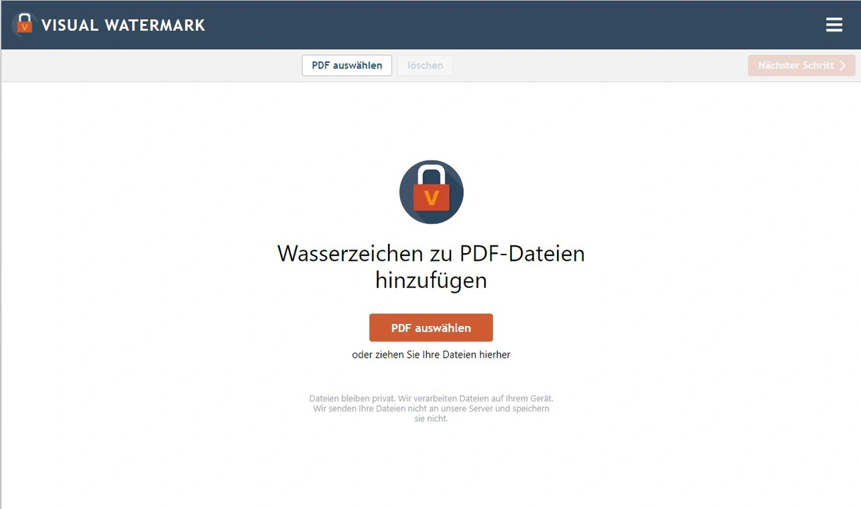 PDF mit Wasserzeichen versehen