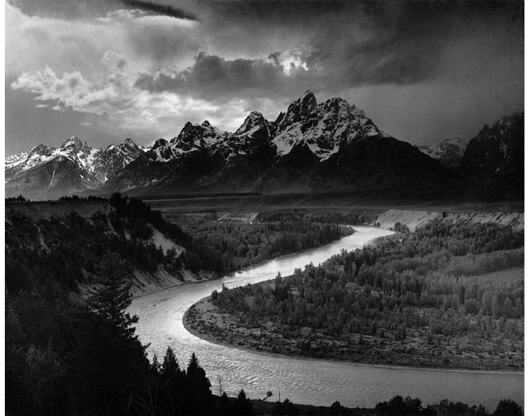 'The Tetons and the Snake River' by Ansel Easton Adams, 1942