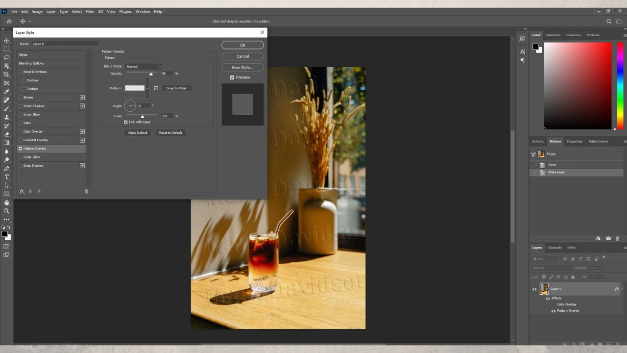 how to create watermark in photoshop