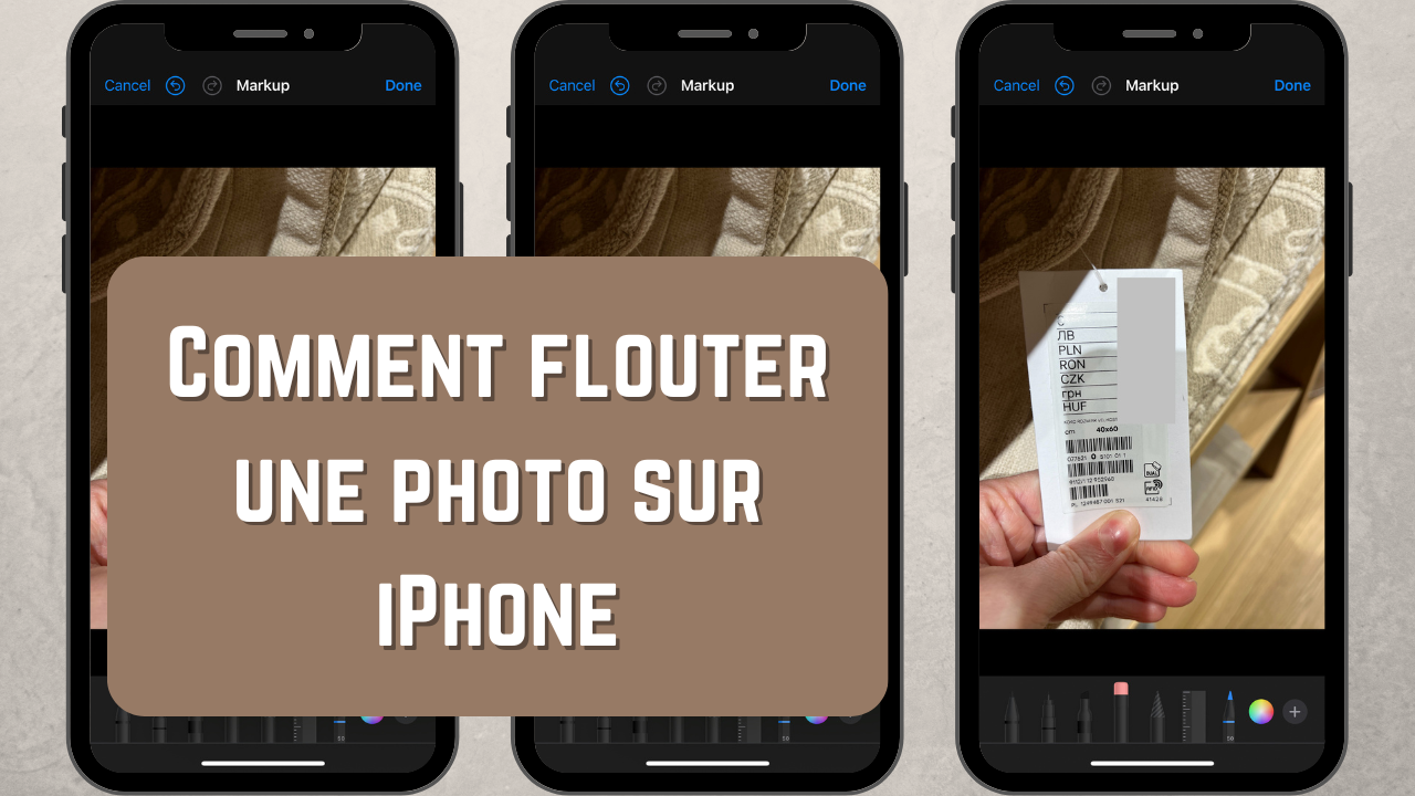 Comment flouter une photo sur iPhone