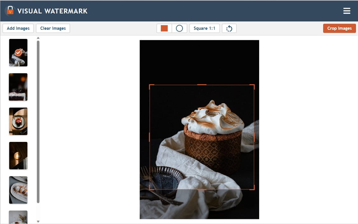 crop image