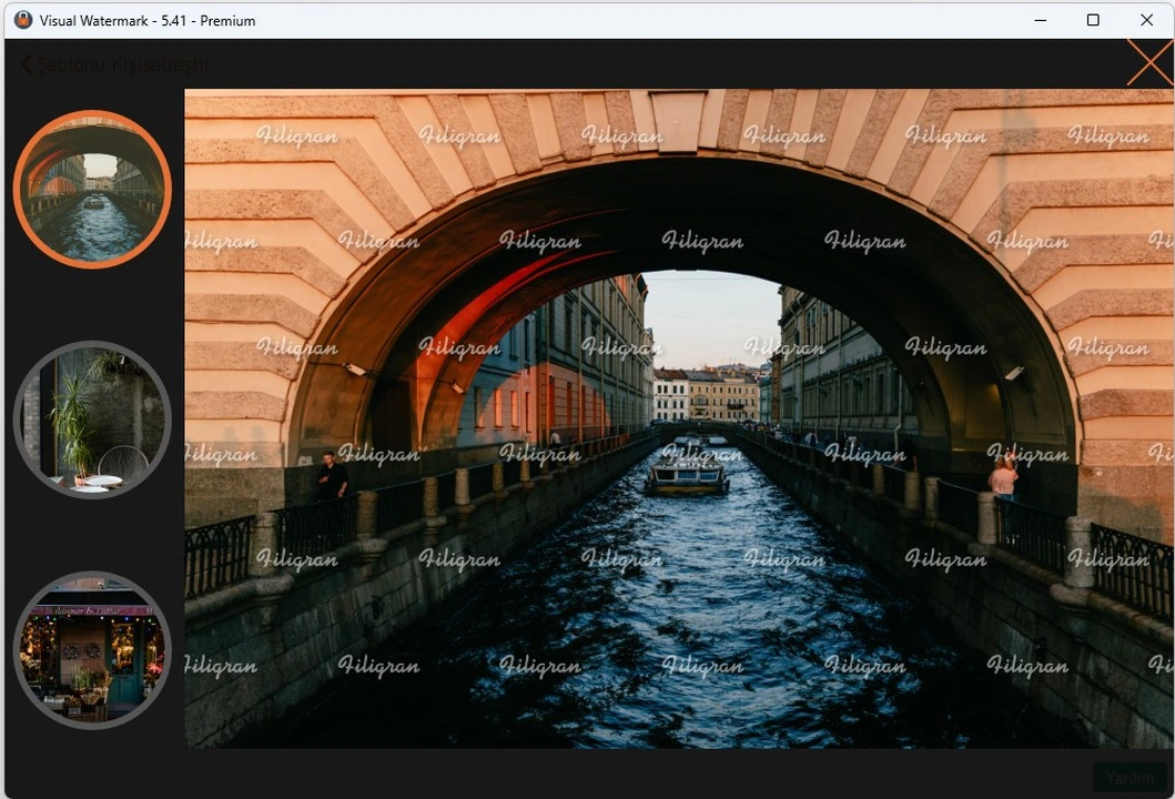 fotoğrafa filigran ekleme
