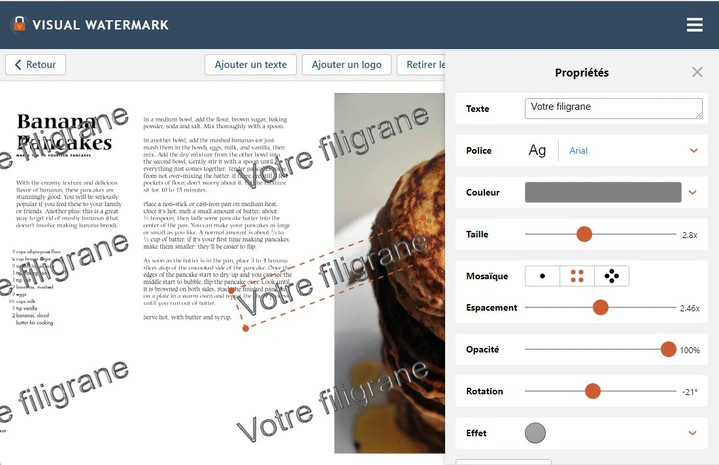 modifier le filigrane pdf