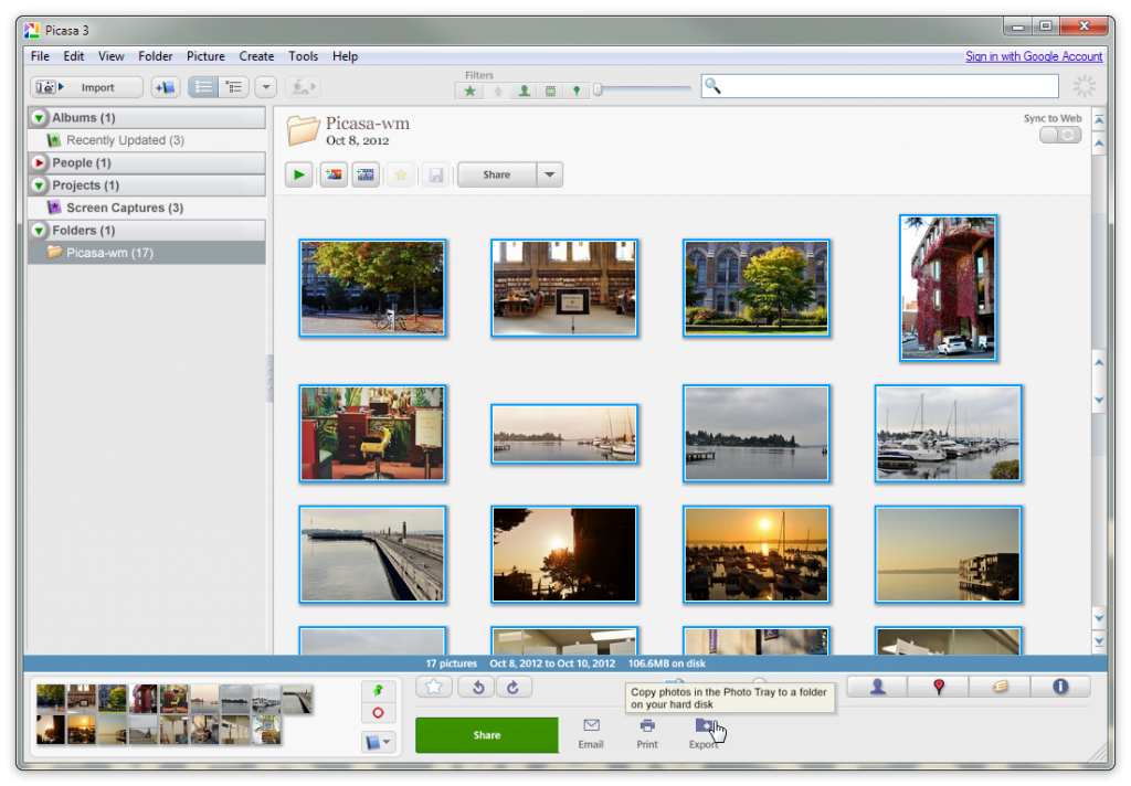 picasa windows 7