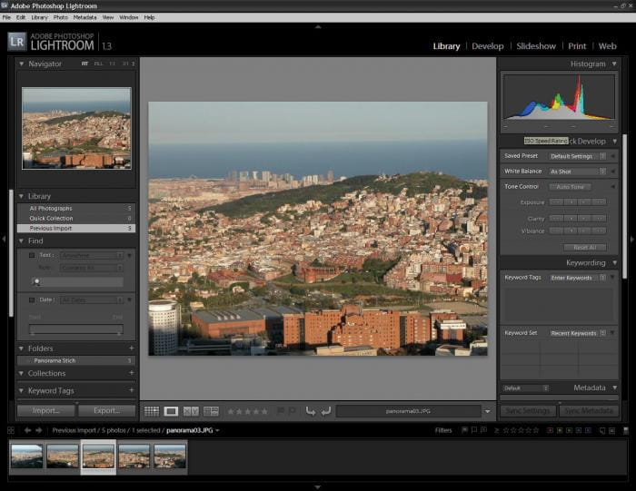 Adobe Photoshop Lightroom Screenshot