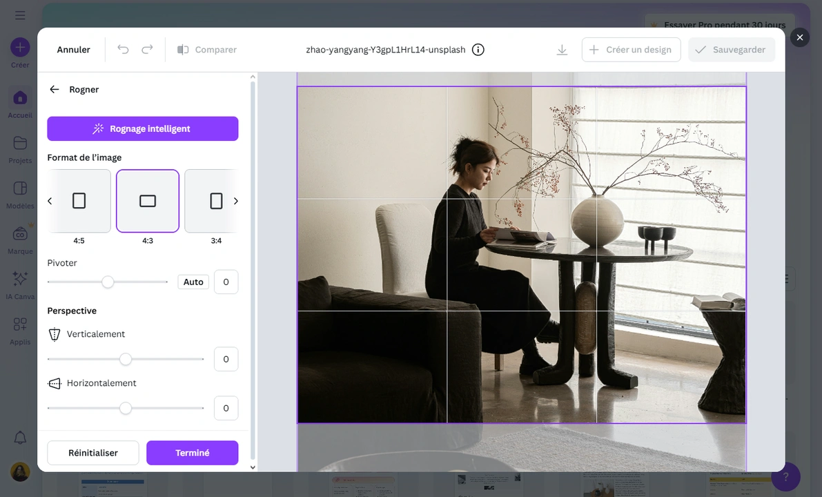 rogner sur canva