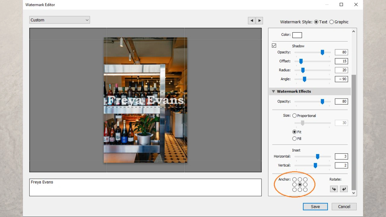 how to add watermark to photos in lightroom