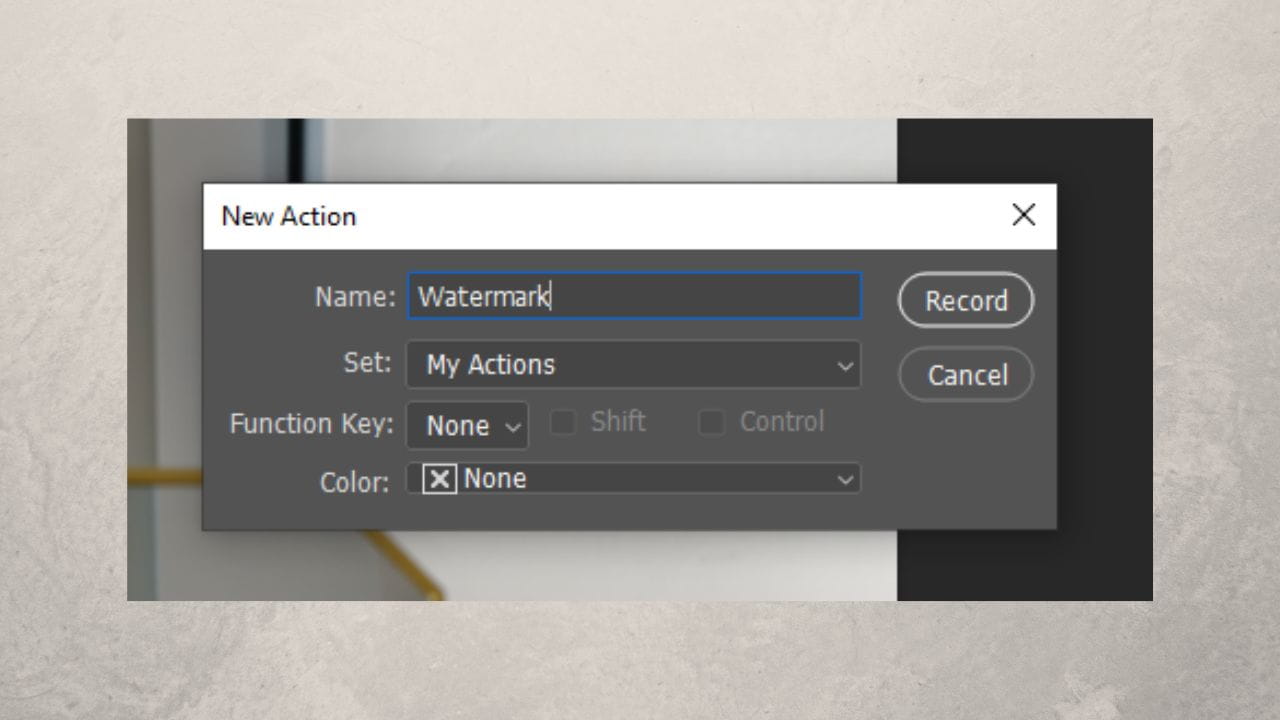 how to create watermark in photoshop