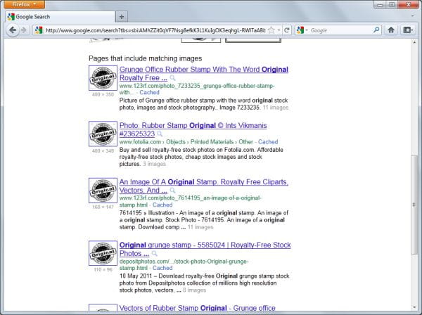 A screenshot of google search results, showing photos by Ints Vikmanis