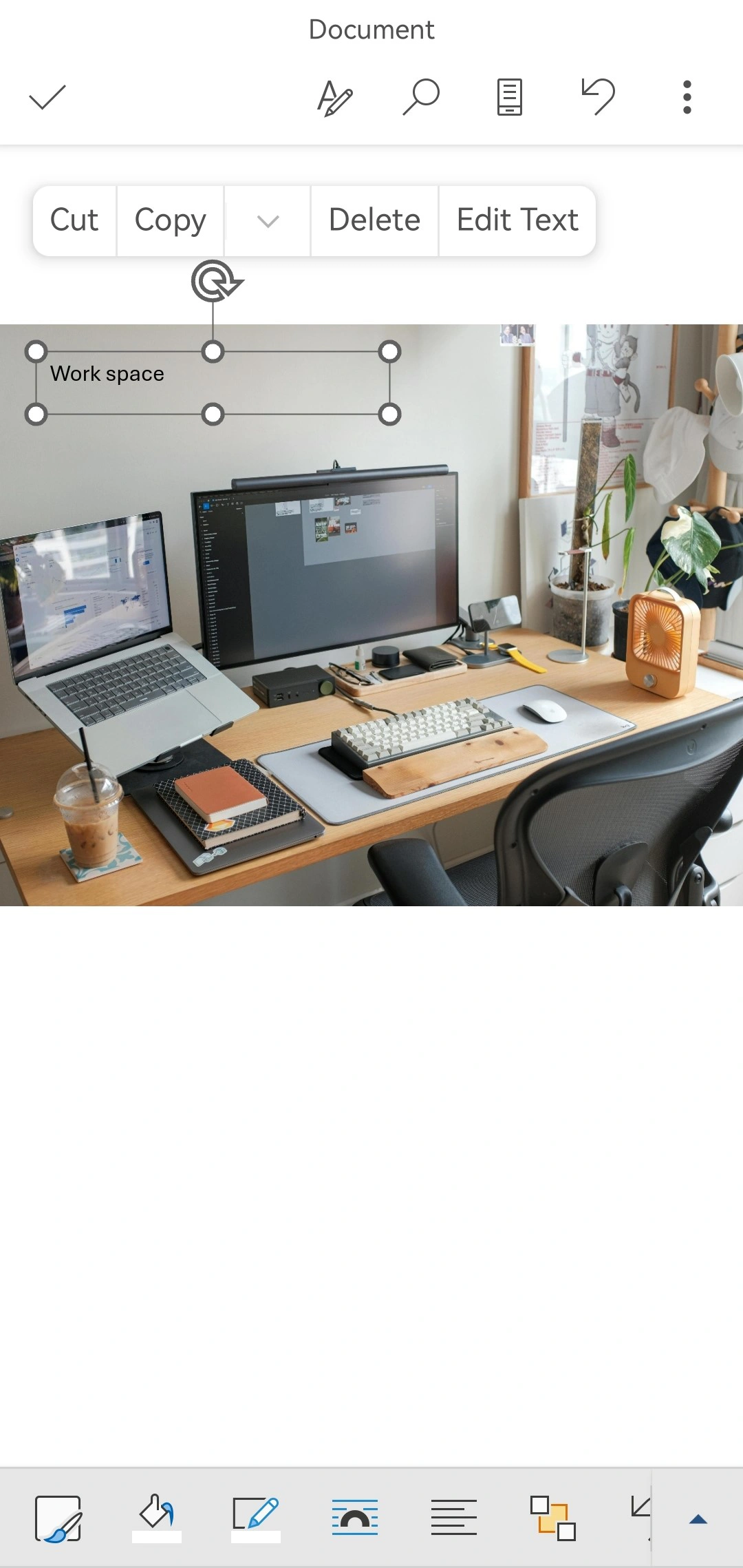 How to Add Text to a Picture in Microsoft Word on a Smartphone