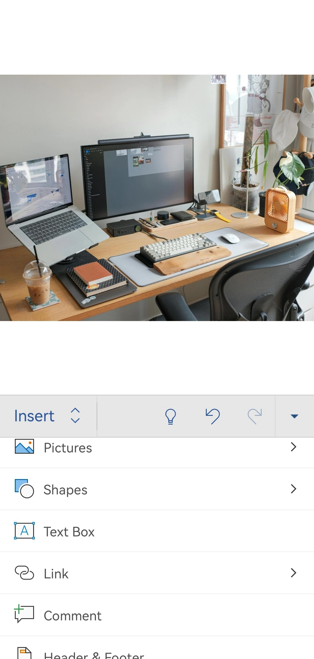 How to Add Text to a Picture in Microsoft Word on a Smartphone
