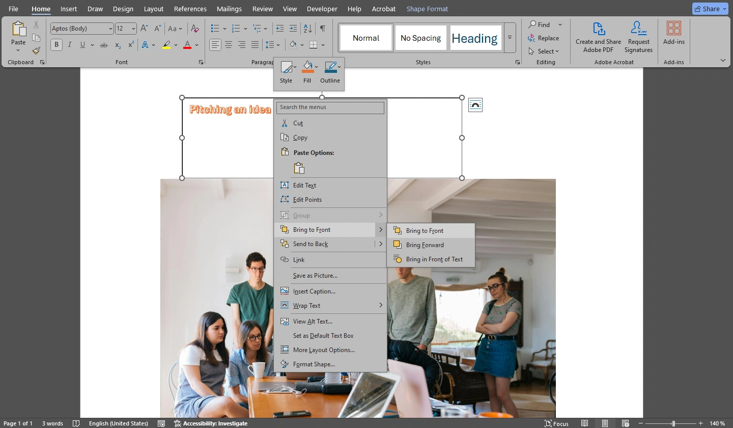 how to add alt text to a picture in word