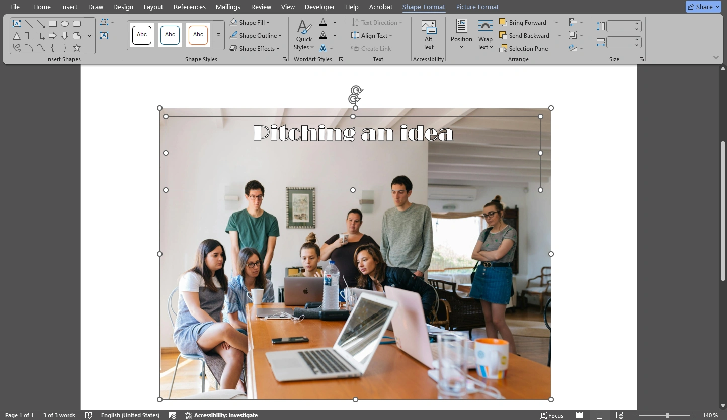 how to add alt text to a picture in word
