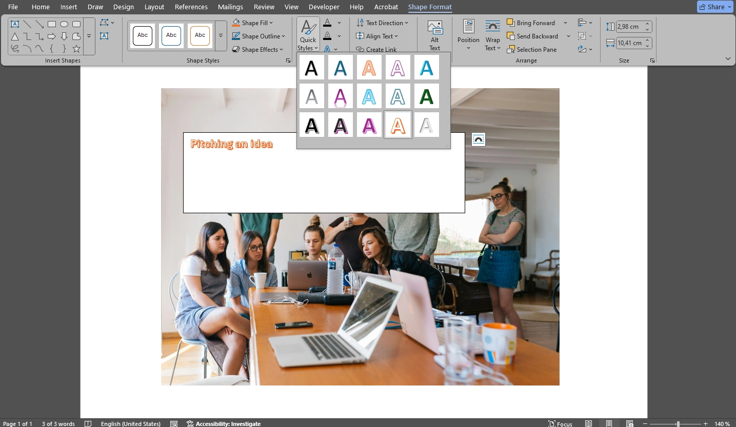 how to add alt text to a picture in word
