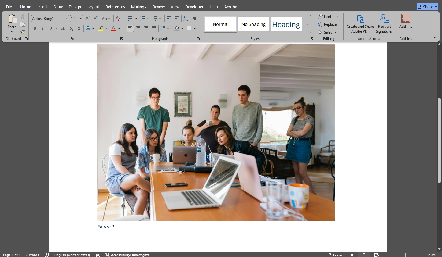 how to add text to a picture in word