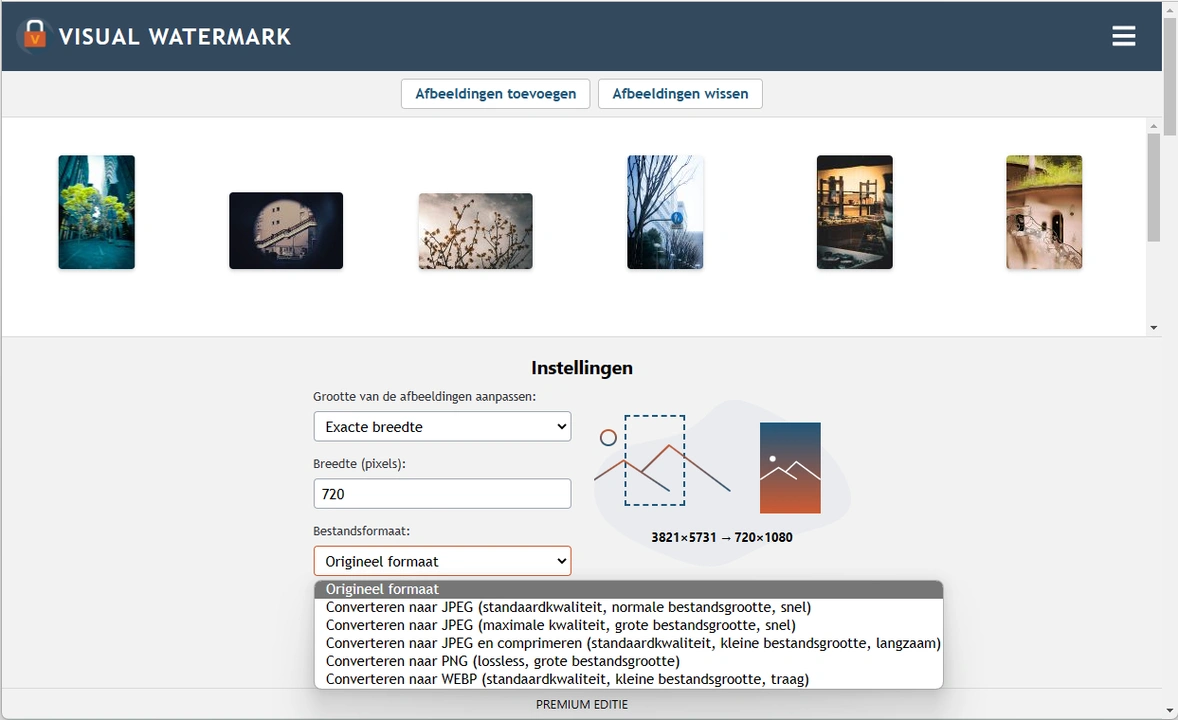 pad besteden werkwoord Formaat afbeeldingen wijzigen online: Gratis afbeeldingen verkleinen |  Visual Watermark