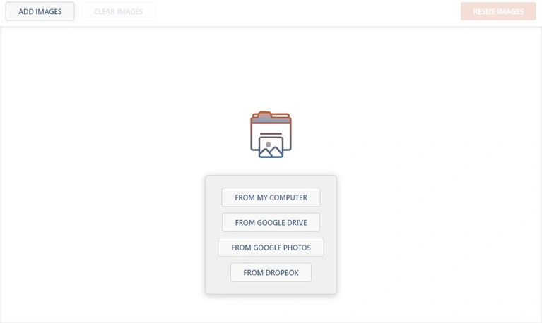 Resize photos